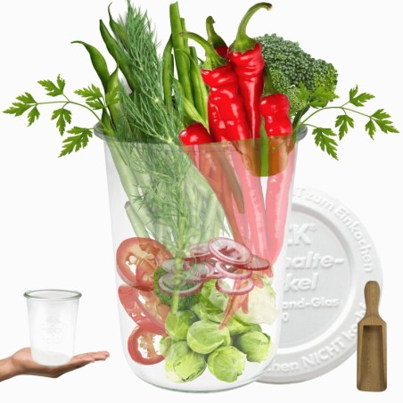 Słoiki WECK / plastikowe wieko, miarka słoik 850ml MOLD