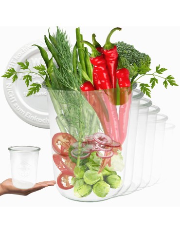 Słoiki i butelki - Słoiki WECK 6szt/ plastikowe wieko słoik 850ml MOLD - product 11