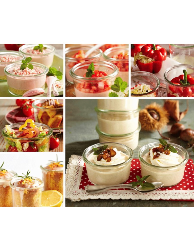 Słoiki i butelki - Słoiki WECK 12szt/ szklane wieko, miarka słoik 850ml MOLD - product MODO24.PL 18