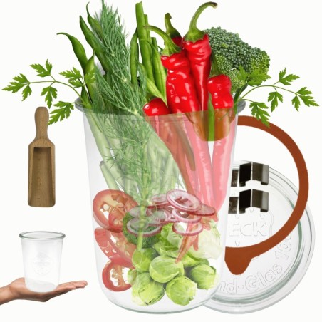 Słoiki WECK / szklane wieko, miarka słoik 850ml MOLD