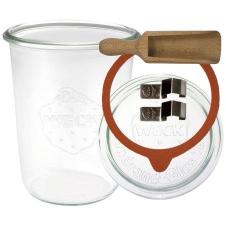 Słoiki WECK / szklane wieko, miarka słoik 850ml MOLD