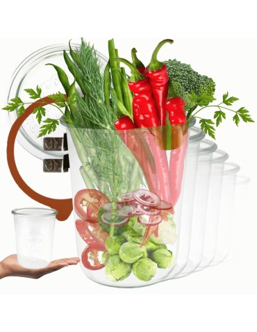 Słoiki i butelki - Słoiki WECK 12szt/ szkl. wieko,gumka, bl słoik 850ml MOLD - produkt 21
