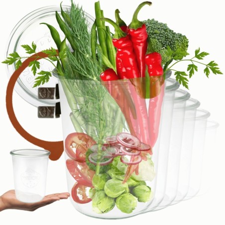 Słoiki WECK 12szt/ szkl. wieko,gumka, bl słoik 850ml MOLD