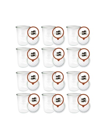Słoiki i butelki - Słoiki WECK 12szt/ szkl. wieko,gumka, bl słoik 850ml MOLD - produkt 22