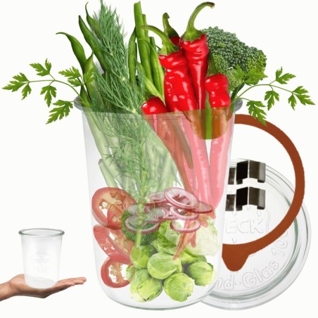 Słoiki WECK / szkl. wieko,gumka, bl słoik 850ml MOLD