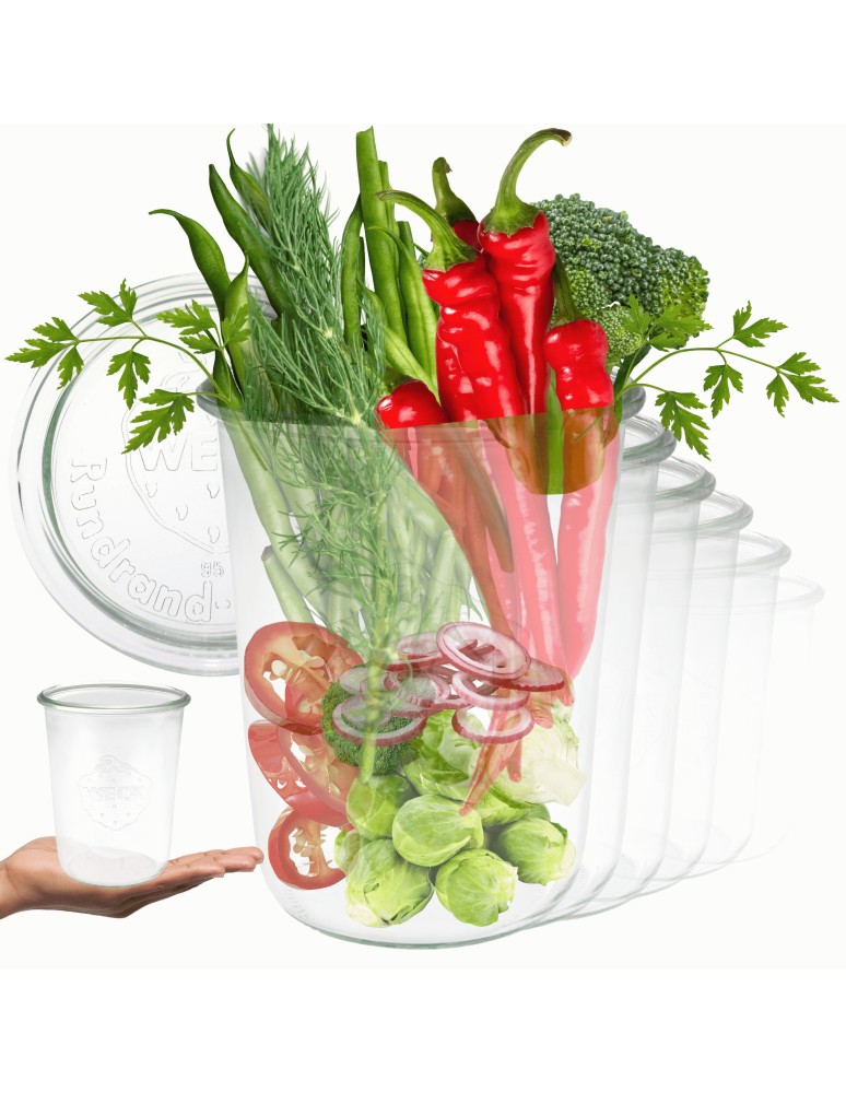 Słoiki i butelki - Słoiki WECK 6szt/ szklane wieko słoik 850ml MOLD - produkt MODO24.PL 21