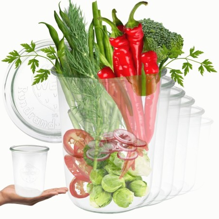 Słoiki WECK 6szt/ szklane wieko słoik 850ml MOLD