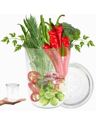 Słoiki i butelki - Słoiki WECK / szklane wieko słoik 850ml MOLD - produkt 21