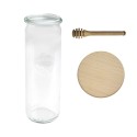 Słoiki WECK / drewniane wieko, nabierak słoik 600ml CYLINDER