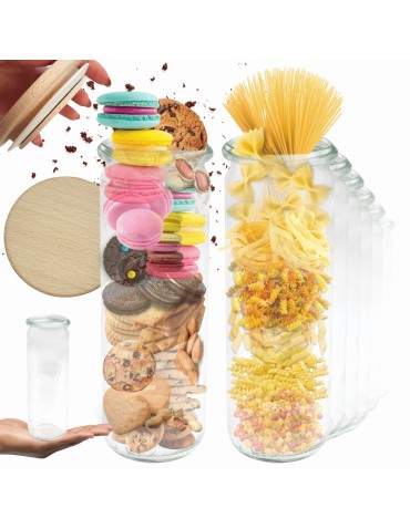 Słoiki WECK 12szt/ drewniane wieko słoik 600ml CYLINDER