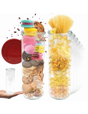 Słoiki i butelki - Słoiki WECK 12szt/ silikonowe wieko słoik 600ml CYLINDER - product 11