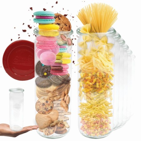 Słoiki WECK 6szt/ silikonowe wieko słoik 600ml CYLINDER