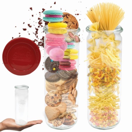 Słoiki WECK / silikonowe wieko słoik 600ml CYLINDER