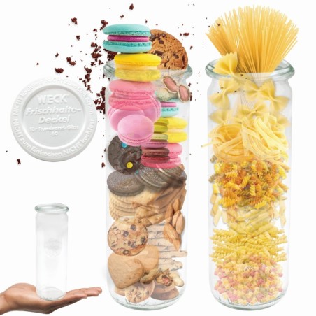 Słoiki WECK / plastikowe wieko słoik 600ml CYLINDER