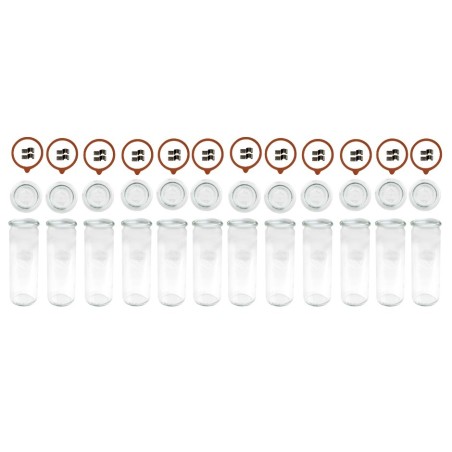 Słoiki WECK 12szt/ szkl. wieko,gumka, bl słoik 600ml CYLINDER