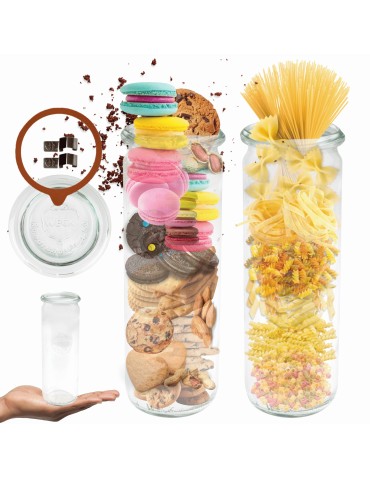 Słoiki i Dodatki - Słoiki WECK / szkl. wieko,gumka, bl słoik 600ml CYLINDER - product 21