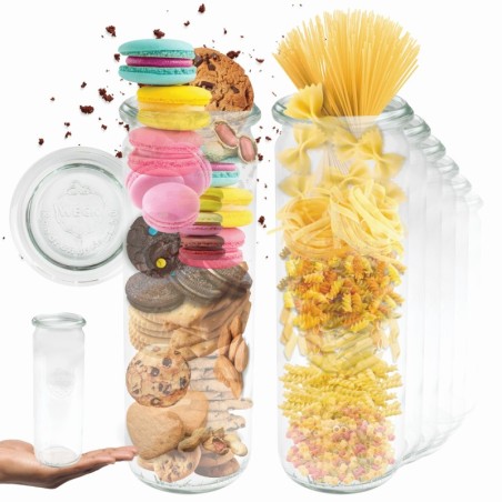 Słoiki WECK 12szt/ szklane wieko słoik 600ml CYLINDER