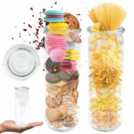 Słoiki WECK / szklane wieko słoik 600ml CYLINDER