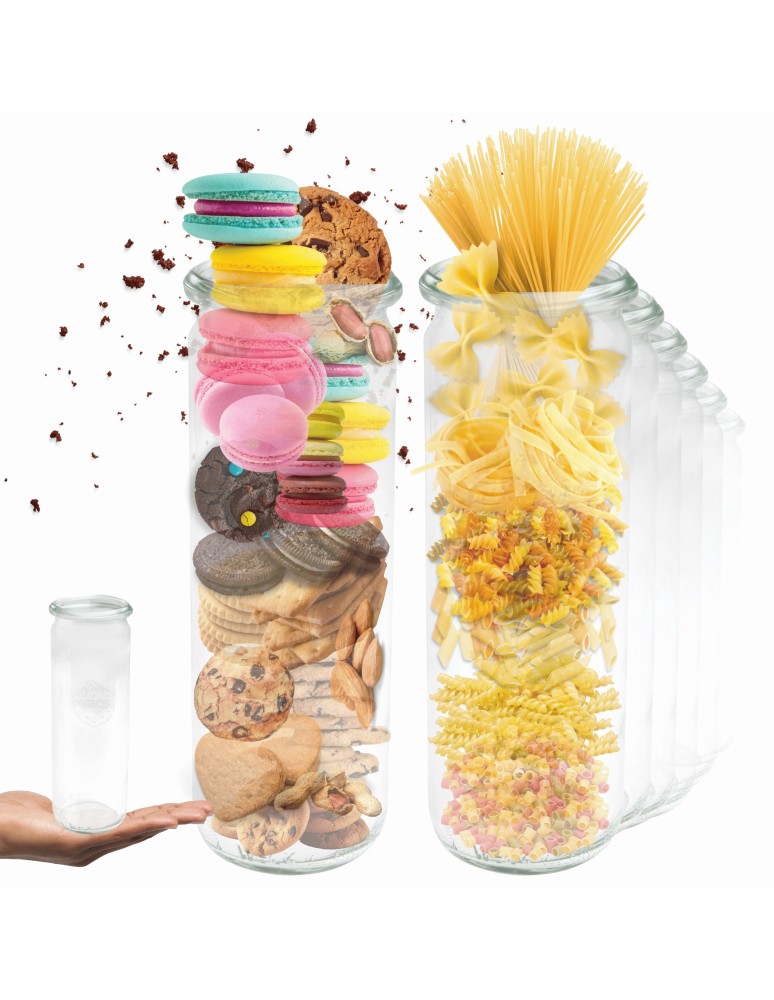 Słoiki i butelki - Słoiki WECK 12szt/ żaroodporny słoik 600ml CYLINDER - product MODO24.PL 11