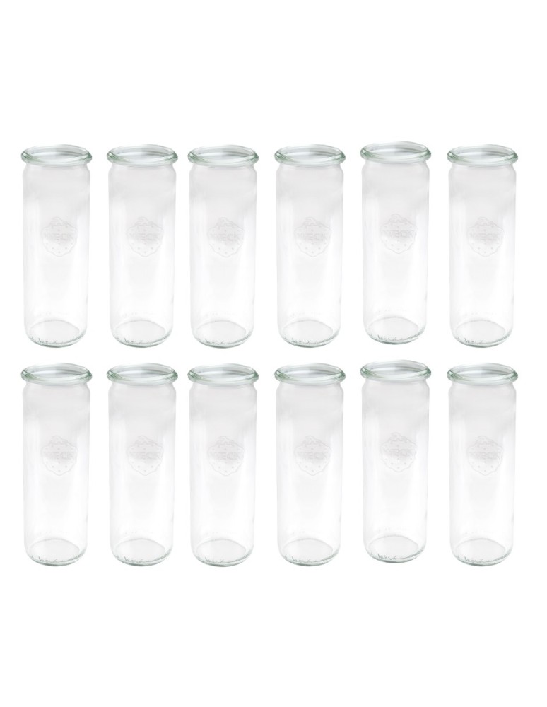 Słoiki i butelki - Słoiki WECK 12szt/ żaroodporny słoik 600ml CYLINDER - product MODO24.PL 12