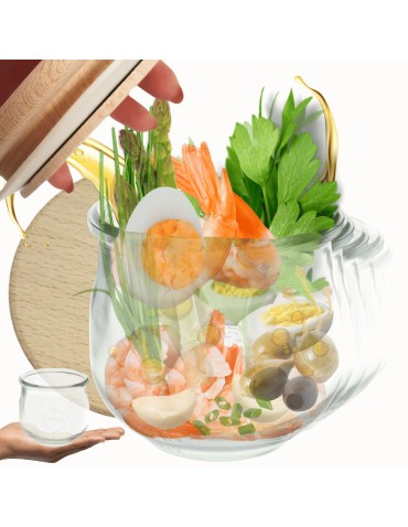 Słoiki WECK 12szt/ drewniane wieko słoik 580ml TULIP