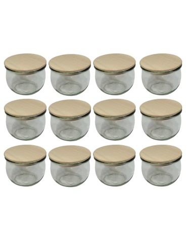 Słoiki WECK 12szt/ drewniane wieko słoik 580ml TULIP - produkt 2