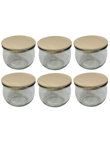 Słoiki WECK 6szt/ drewniane wieko słoik 580ml TULIP - produkt 2