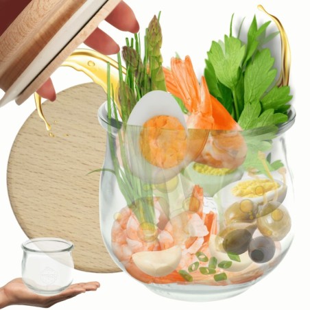 Słoiki WECK / drewniane wieko słoik 580ml TULIP