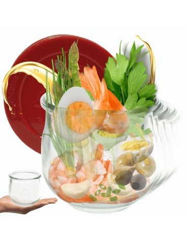 Słoiki WECK 6szt/ silikonowe wieko słoik 580ml TULIP