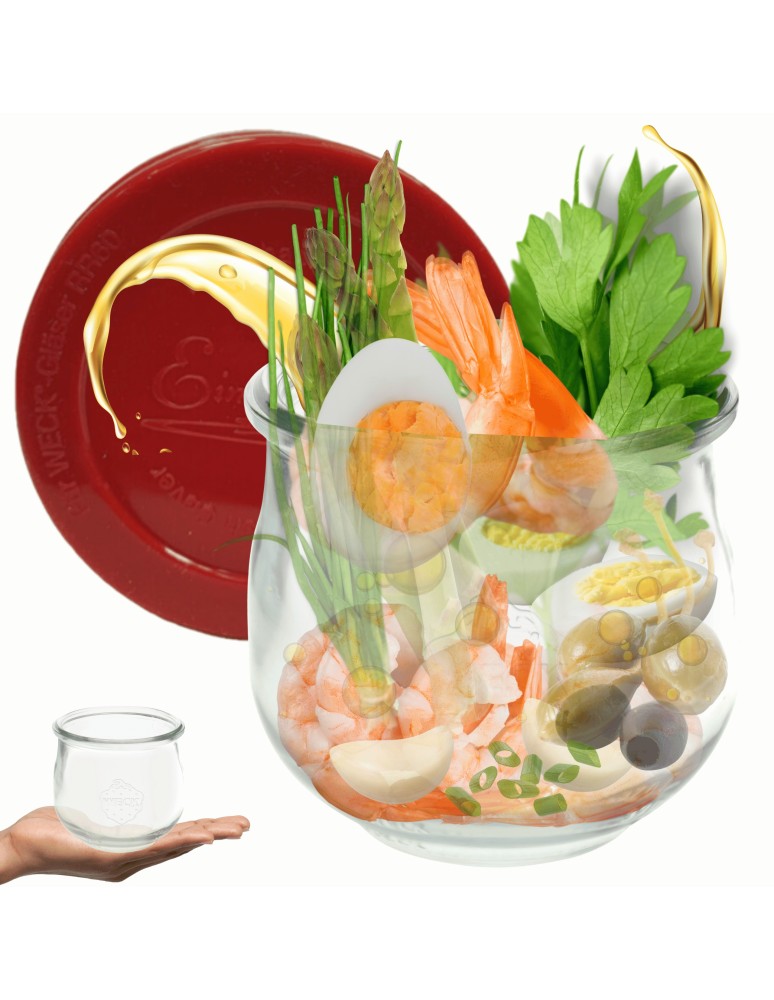 Słoiki i butelki - Słoiki WECK / silikonowe wieko słoik 580ml TULIP - product MODO24.PL 11