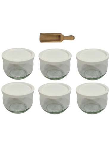 Słoiki WECK 6szt/ plastikowe wieko, miarka słoik 580ml TULIP - produkt 2