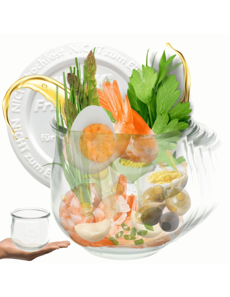 Słoiki i butelki - Słoiki WECK 12szt/ plastikowe wieko słoik 580ml TULIP - produkt MODO24.PL 1