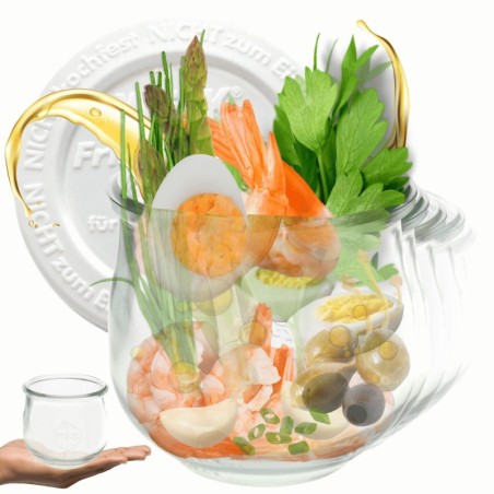 Słoiki WECK 12szt/ plastikowe wieko słoik 580ml TULIP