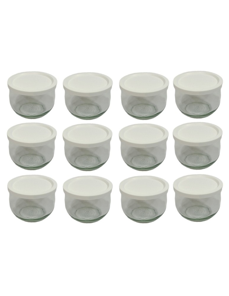 Słoiki i butelki - Słoiki WECK 12szt/ plastikowe wieko słoik 580ml TULIP - product MODO24.PL 2