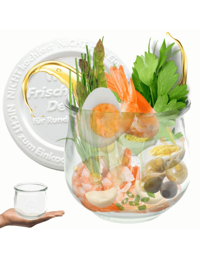 Słoiki i butelki - Słoiki WECK / plastikowe wieko słoik 580ml TULIP - product MODO24.PL 11