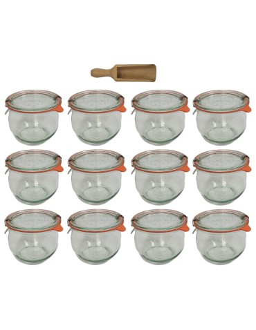 Słoiki WECK 12szt/ szklane wieko, miarka słoik 580ml TULIP - produkt 2