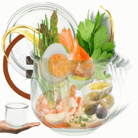 Słoiki WECK 12szt/ szkl. wieko,gumka, bl słoik 580ml TULIP