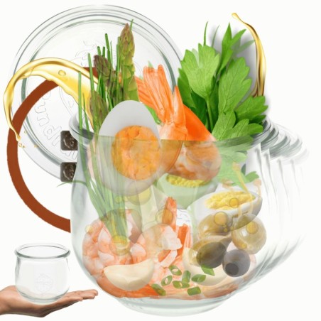 Słoiki WECK 6szt/ szkl. wieko,gumka, bl słoik 580ml TULIP