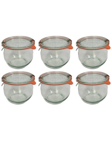 Słoiki i Dodatki - Słoiki WECK 6szt/ szkl. wieko,gumka, bl słoik 580ml TULIP - product 22