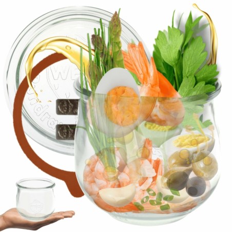 Słoiki WECK / szkl. wieko,gumka, bl słoik 580ml TULIP