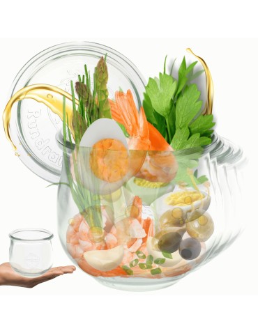 Słoiki i butelki - Słoiki WECK 12szt/ szklane wieko słoik 580ml TULIP - produkt 21
