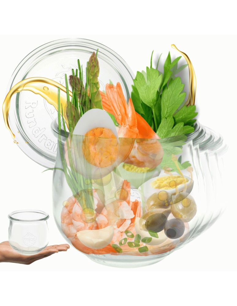 Słoiki i butelki - Słoiki WECK 12szt/ szklane wieko słoik 580ml TULIP - produkt MODO24.PL 21