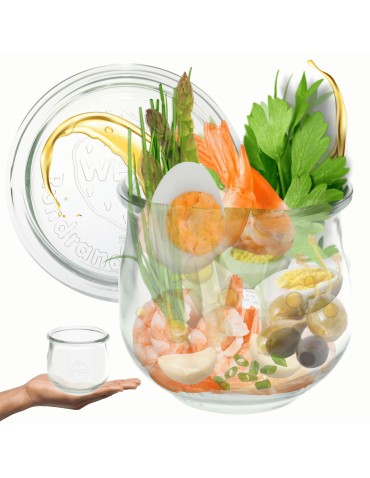 Słoiki i Dodatki - Słoiki WECK / szklane wieko słoik 580ml TULIP - product 21