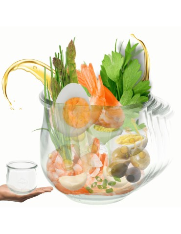 Słoiki WECK 6szt/ żaroodporny słoik 580ml TULIP