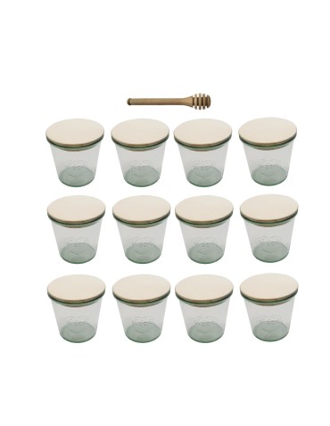 Słoiki WECK 12szt/ drewniane wieko, nabierak słoik 580ml MOLD - produkt 2