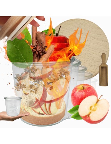 Słoiki WECK 6szt/ drewniane wieko, miarka słoik 580ml MOLD