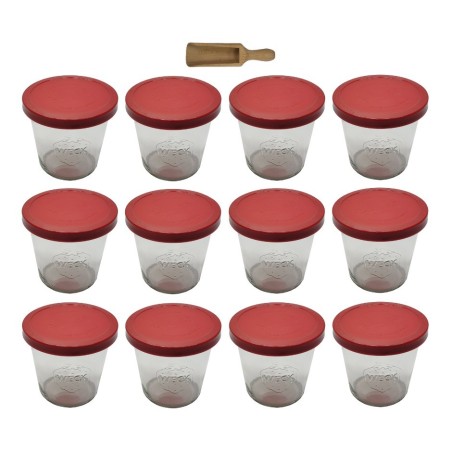 Słoiki WECK 12szt/ silikonowe wieko, miarka słoik 580ml MOLD