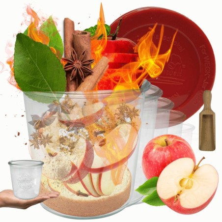 Słoiki WECK 6szt/ silikonowe wieko, miarka słoik 580ml MOLD