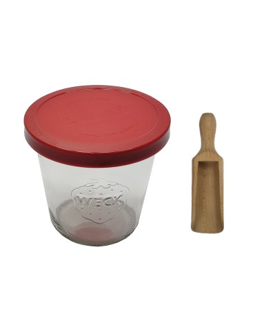 Słoiki i butelki - Słoiki WECK / silikonowe wieko, miarka słoik 580ml MOLD - product 12