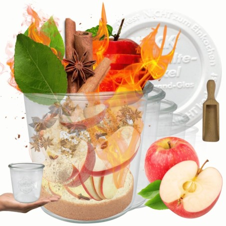 Słoiki WECK 12szt/ plastikowe wieko, miarka słoik 580ml MOLD